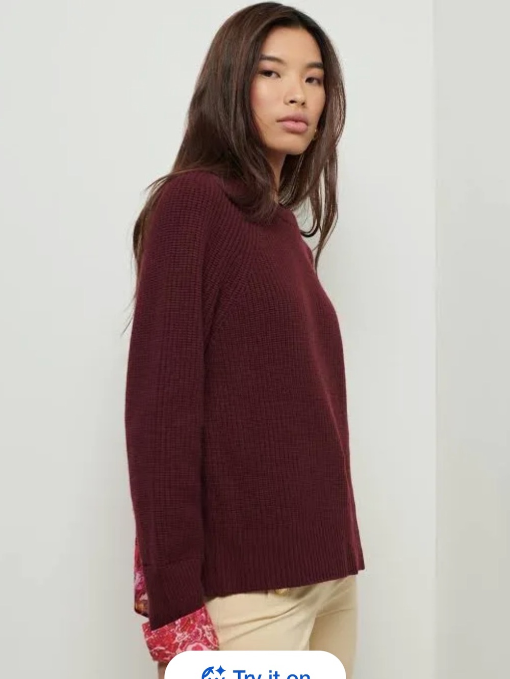 Derek Lam 10 Crosby wool mixed media sweater